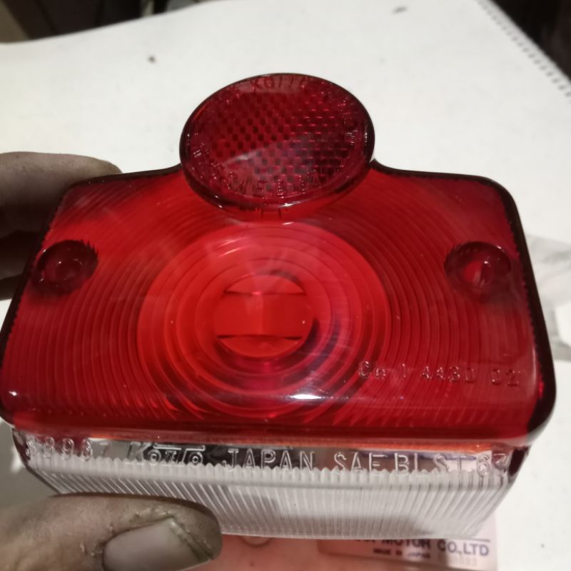 MIKA KACA LAMPU STOP YAMAHA 124-84521-60 YL1  YL 3 YAS1  YDS3  U5 U7 YG1  ASLI ORIGINAL NOS japan
