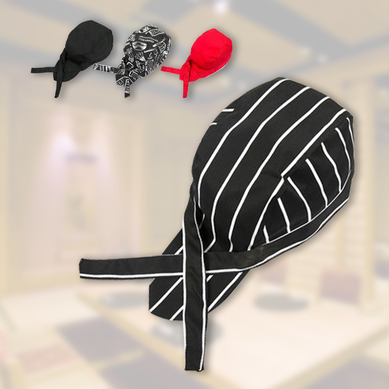 Topi Chef Jepang Topi Pirate Chef Topi Barista Topi Koki Ikat Jepang Topi Kariawan