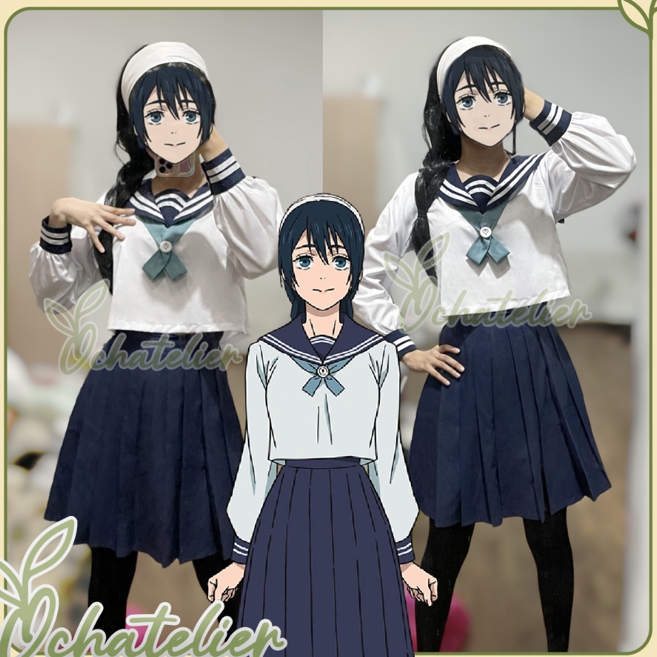 V44859 Ready Stock Amanai Riko Kostum Cosplay Seifuku Jujutsu Kaisen