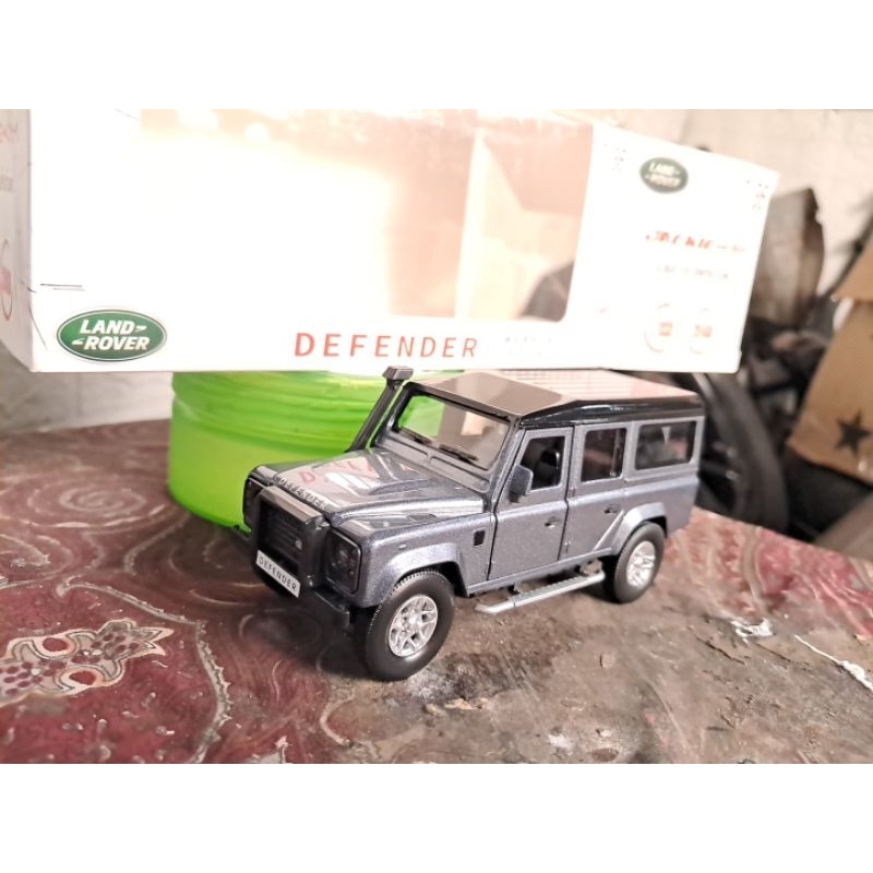 Diecast land Rover defender jackiekim classic miniatur car mobil jeep koleksi 1:36 cocok dijadikan p