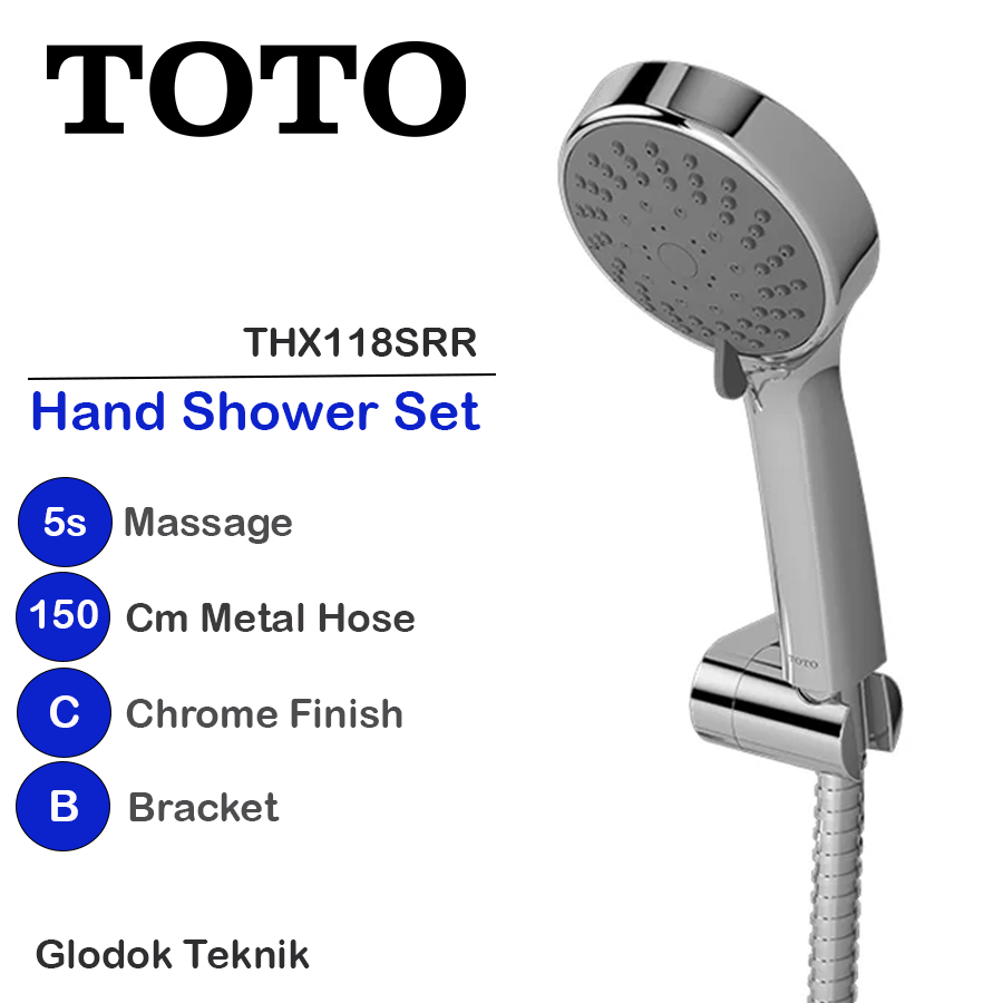 Toto Hand Shower Set kamar mandi Selang - gantungan kepala Shower  THX118SRR
