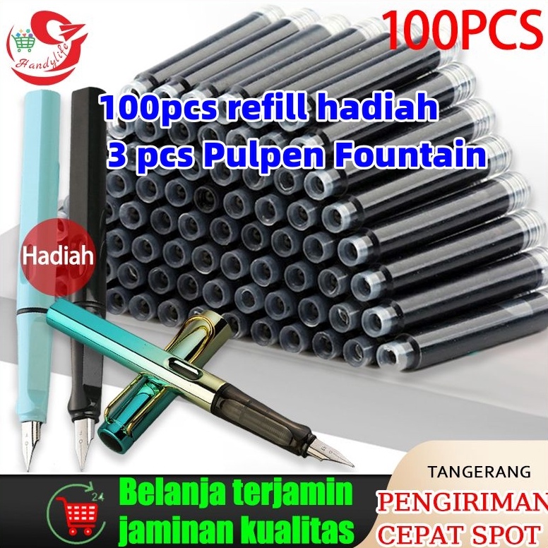 

KODE J9O7 Fountain Pen Set 3pen1tinta Nib Kaligrafi Pena Multi Fungsi Perlengkapan Sekolah Pulpen Alat Tulisisi ulang tinta pena