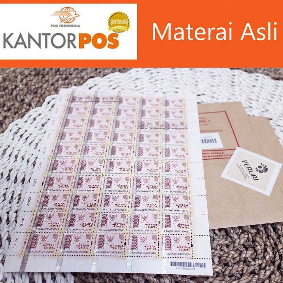 

KODE P7E5 Materai 1 Asli Pos Indonesia Meterai Matrai Perangko 1 pcs