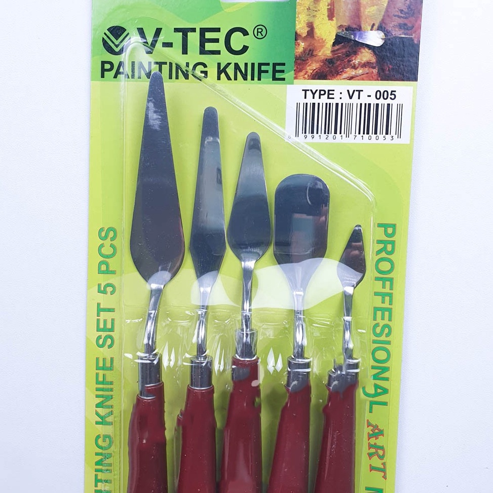 

ART R76A VTEC PAINTING KNIFE PISAU PALET PISAU LUKIS SET ISI 5