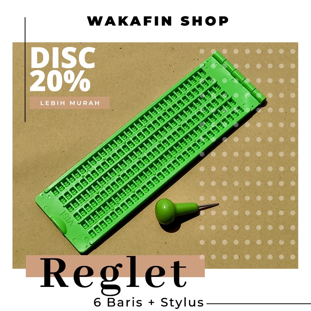 

KODE A3S5 DISKON RIGLET 6 BARIS STYLUS UNTUK TUNANETRA ALAT TULIS TUNANETRA