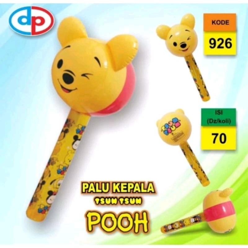 PROMO COD 925 926 MAINAN MURAH ANAK BALON PALU TIUPAN KARAKTER POOH DAN MICKEY PVC