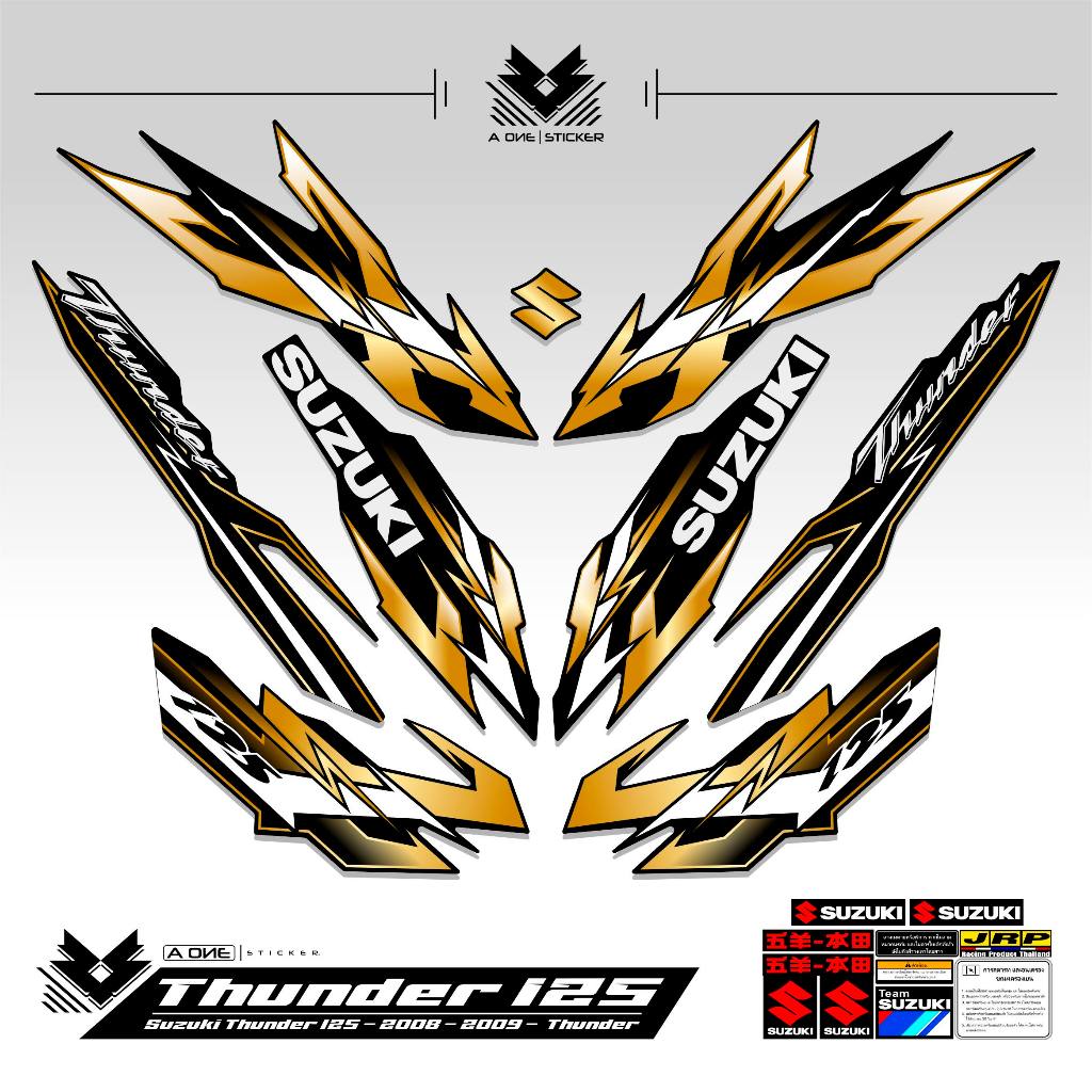 STRIPING THUNDER 125 2008 2009 MOTIF 7 / STIKER / STICKER / STRIPING / THUNDER125 / THUNDER / TUNDER