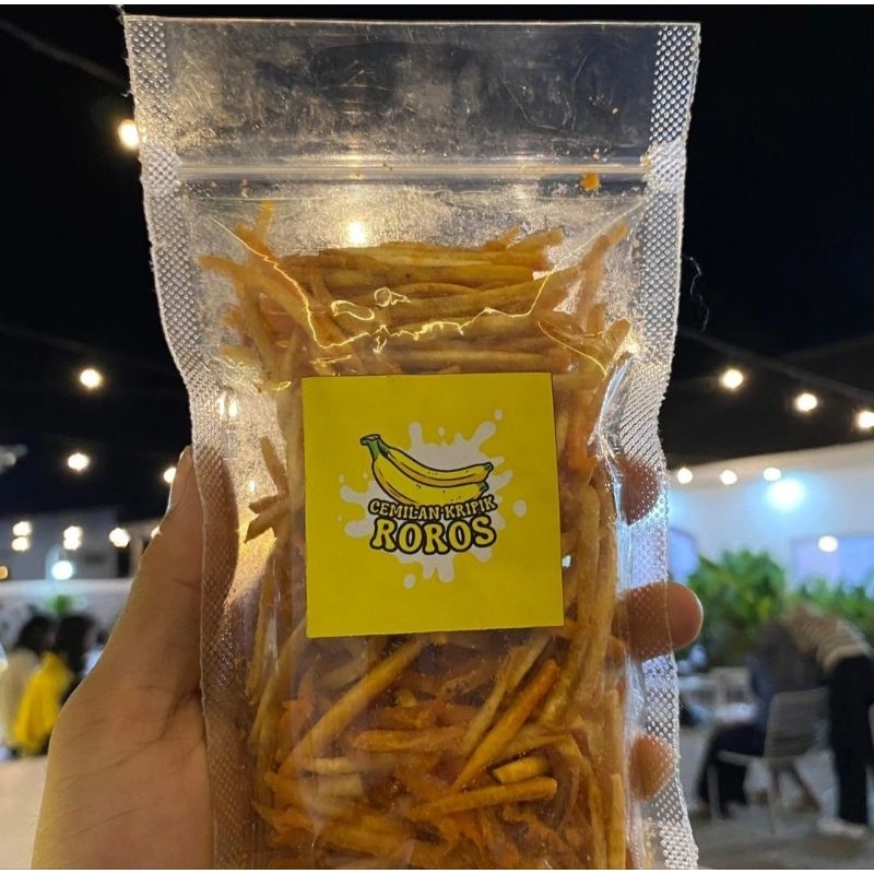 

(COD) keripik pisang roros, rasa maknyos/ enak buat cemilan kk coklat lumer ada 2 pilihan/coklat & balado 200 gram ayo silakan order. kk