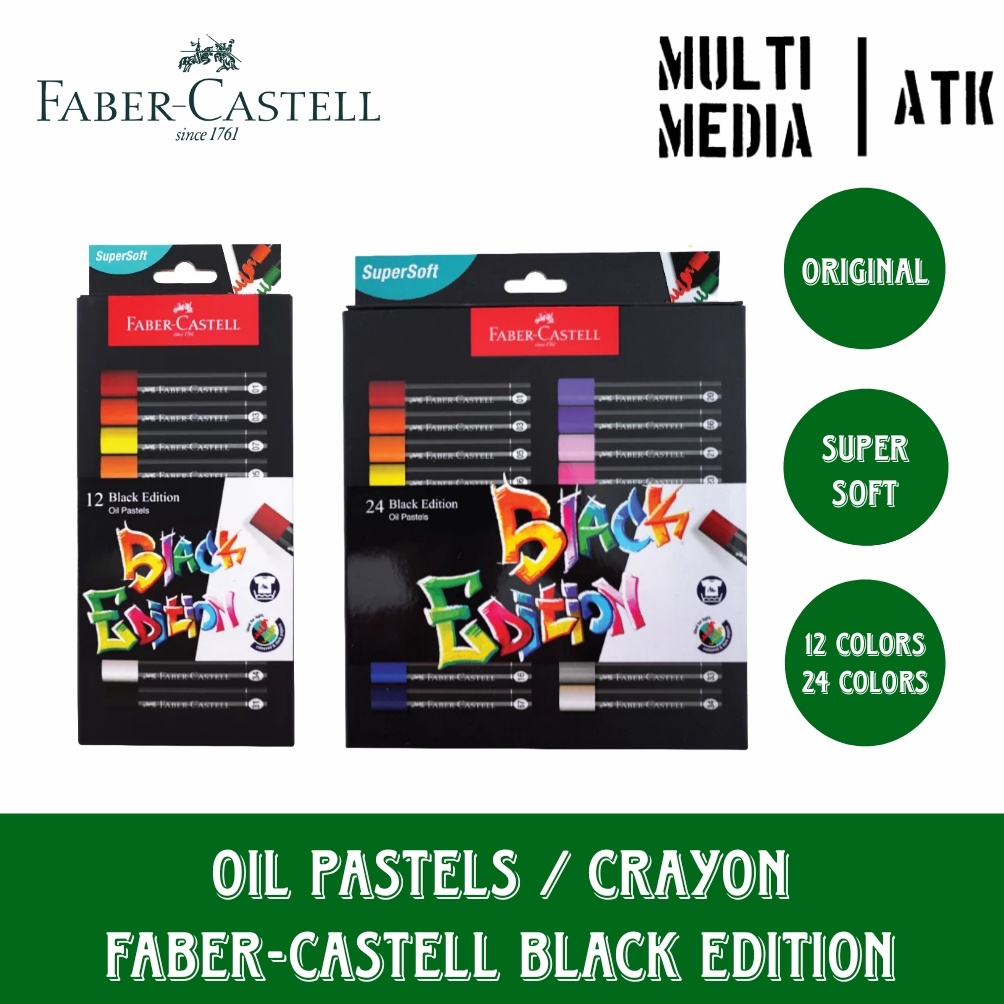 

KODE T9S FABERCASTELL BLACK EDITION OIL PASTEL SERIES CRAYON FABER CASTELL EDISI COVER HITAM