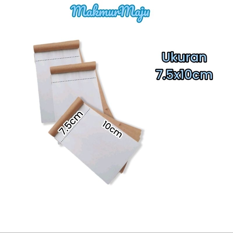 

NOTA POLOS 1 PLY ( tanpa tembusan) HVS ISI 100 LEMBAR UKURAN 7.5x10 cm