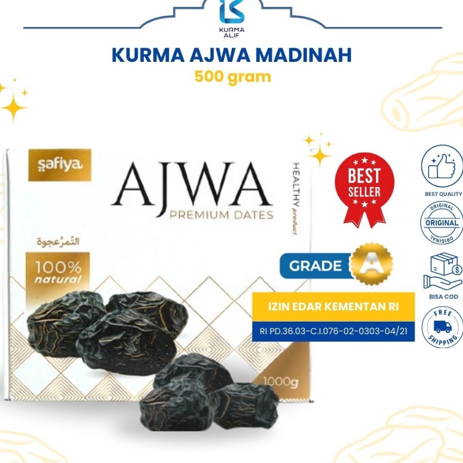 

Harga Grosir Kurma Ajwa 1 Kg Asli Kurma Nabi Super Asli Madinah