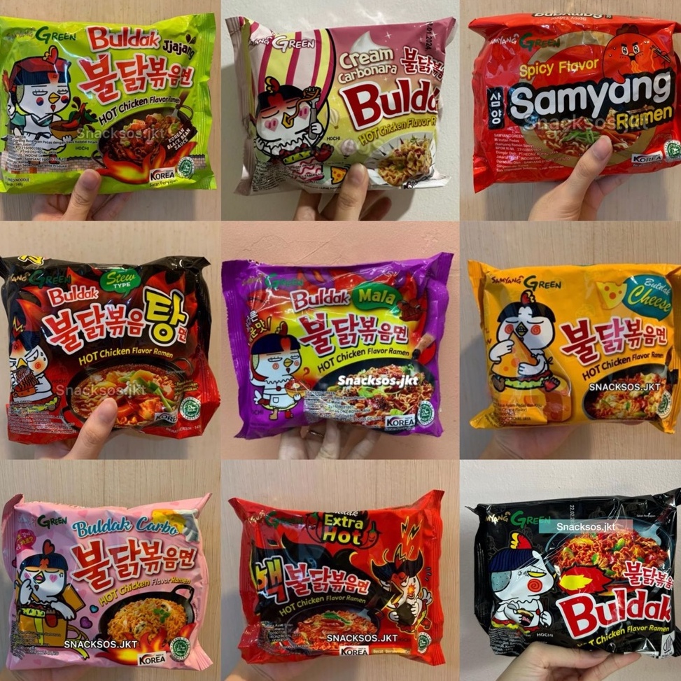 

Sedia Disini BPOM RI ML SAMYANG NUCLEAR EXTRA HOT CHEESE CREAMY CARBONARA CARBO MALA JJAJANG STEW HOT CHICKEN HALAL MUI