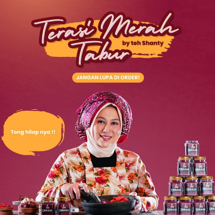 

Buruan pesan Terasi Merah Teh ShantyCabai Tabur teh shanty