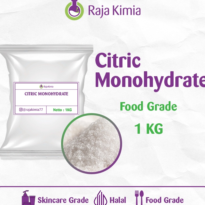 

Flash Sale CITRIC MONOHYDRATE CITRUN SITRAT 1 KG