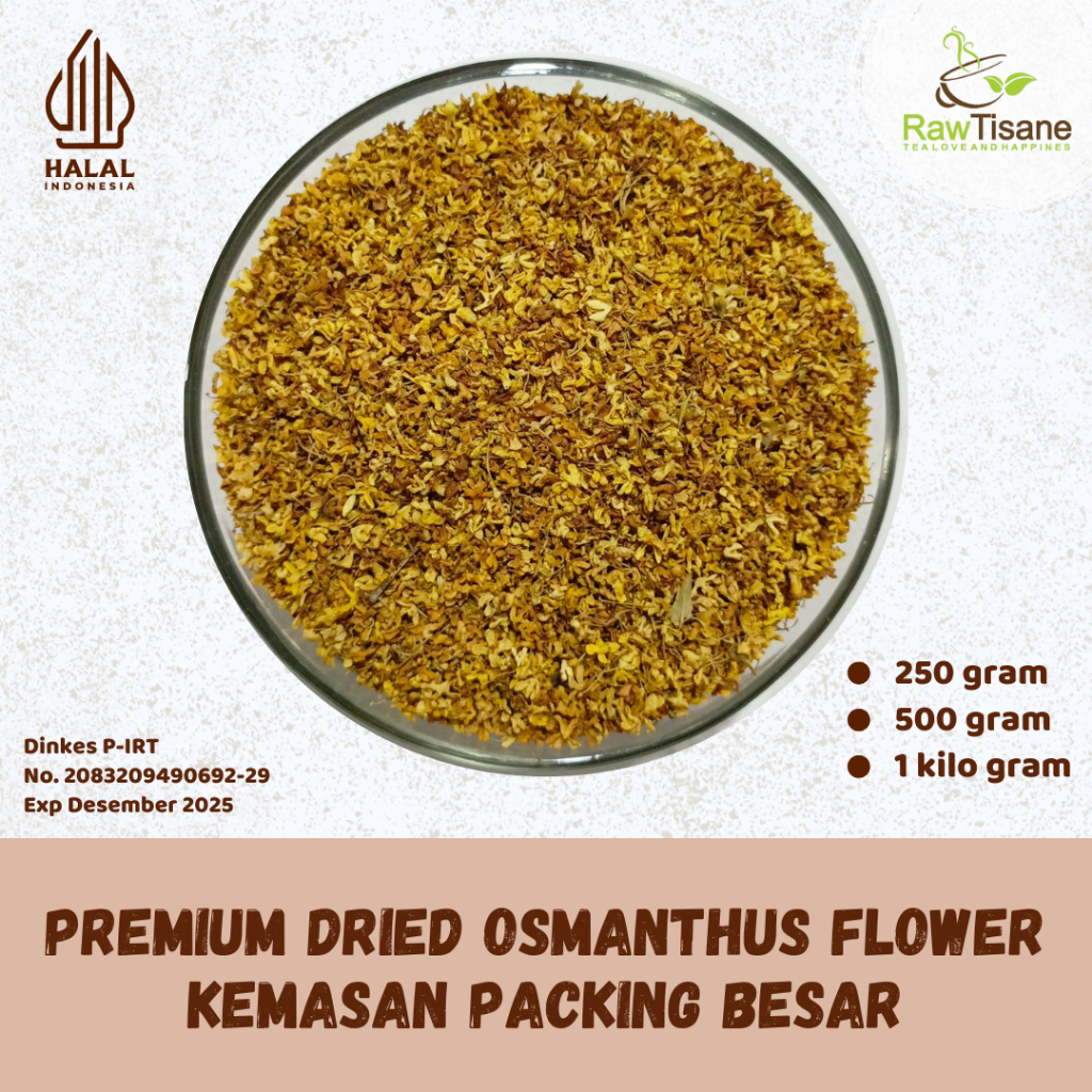 

RAW TISANE Osmanthus Flower Tea Premium / Pure Osmanthus Flower Tea / Teh Bunga Osmanthus Isi 1 Kg