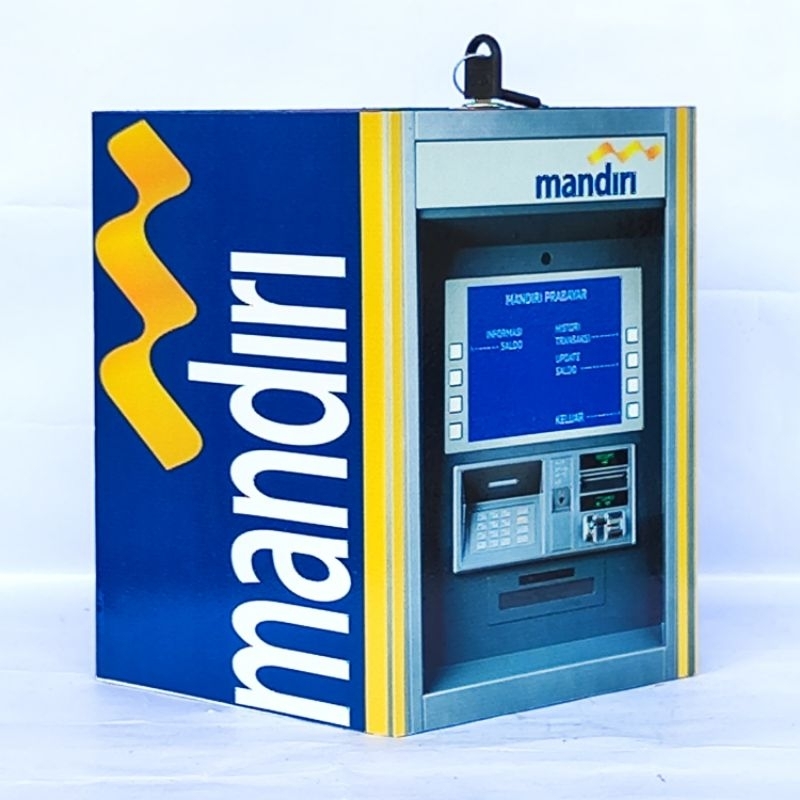 Celengan atm ukuran 15x20 besar jumbo+kunci celengan atm mini premium