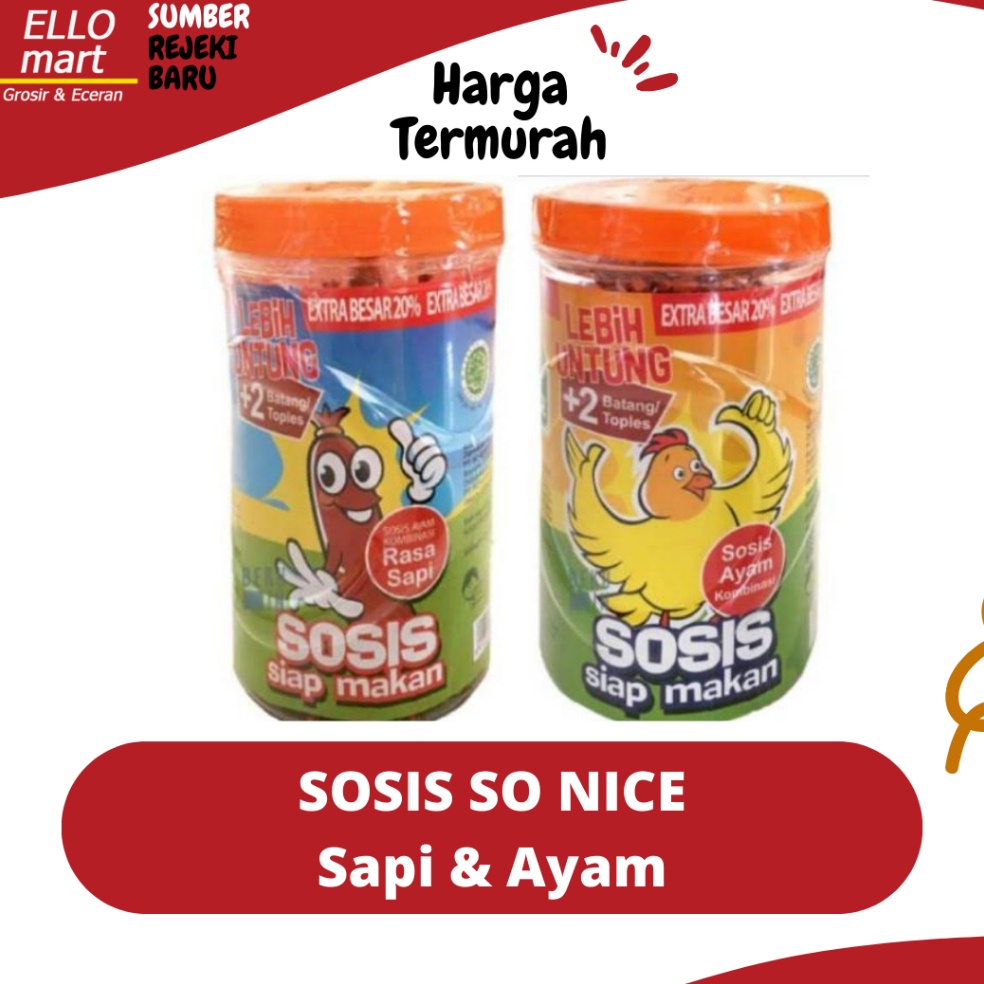 

Terbatas Sosis So Nice So Sosis Siap Makan Sosis Ayam Sapi