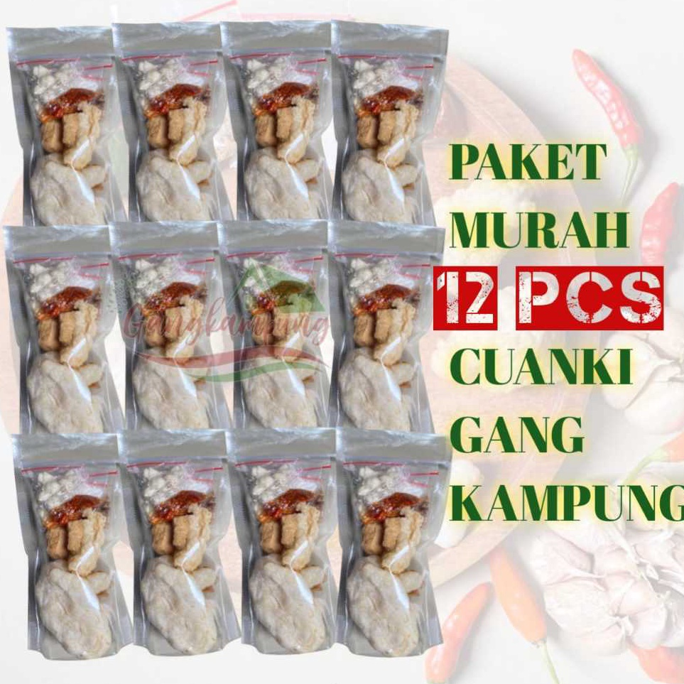 

Mau Paket murah 12pcs Cuanki gangkampung