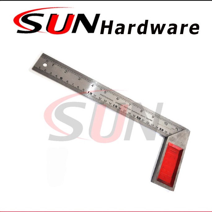 

ART R74V Penggaris Siku Tukang 3 Cm Stainless Pasekon Pengaris Angle Square