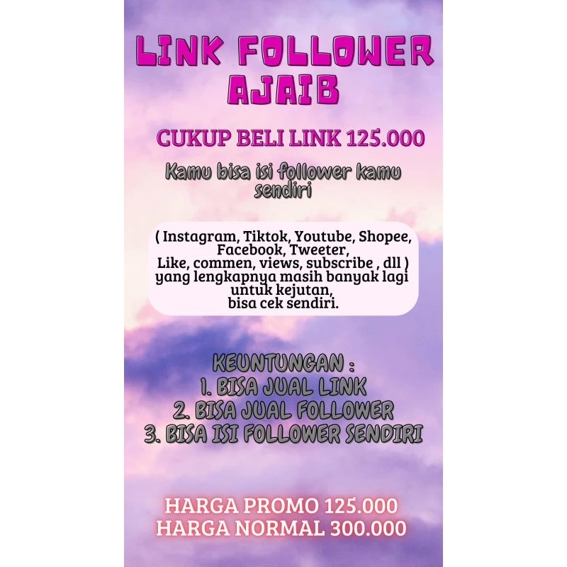 Link AjaibFollowers aman awet
