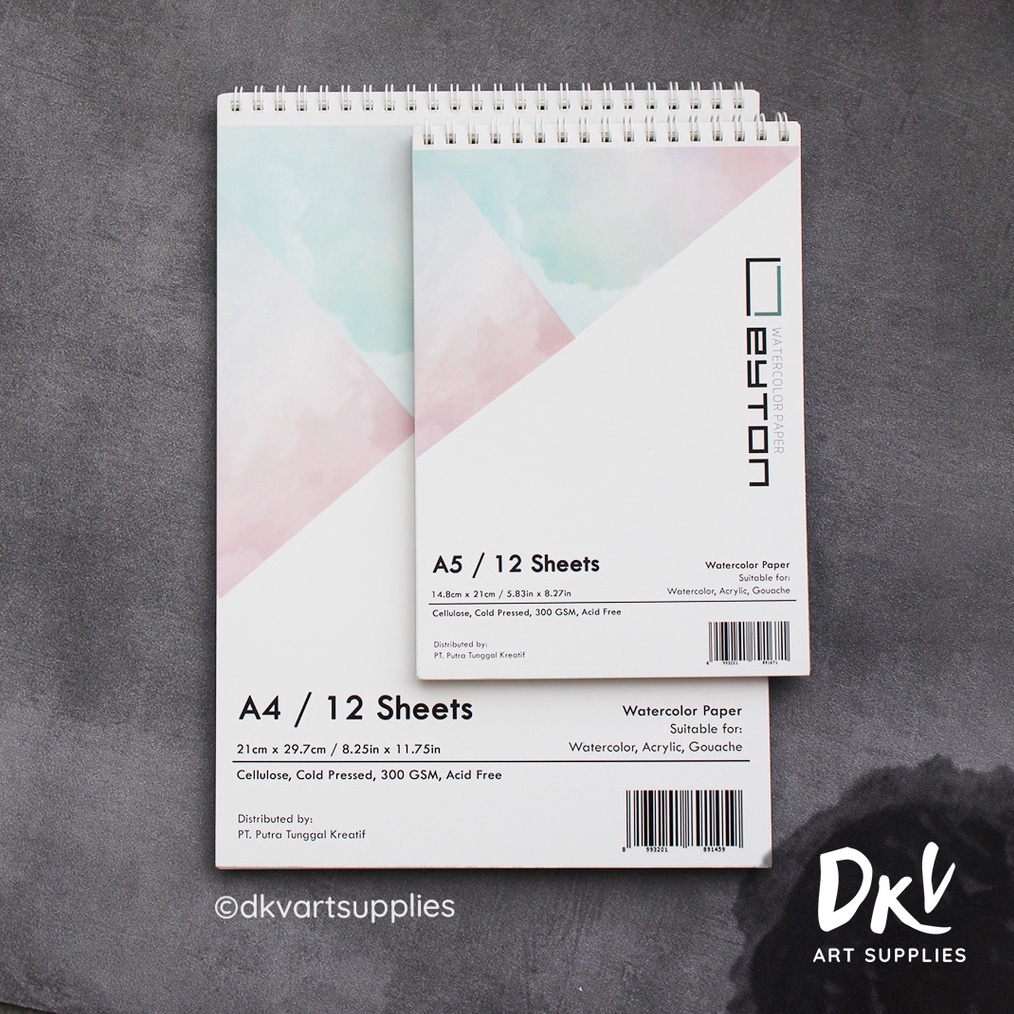 

ART A29L Leyton Watercolor Sketchbook Cellulose 3gsm A5 A4