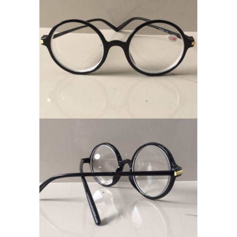 Kacamata Minus Frame Bulat Tebal Berkualitas Unisex Pria Wanita