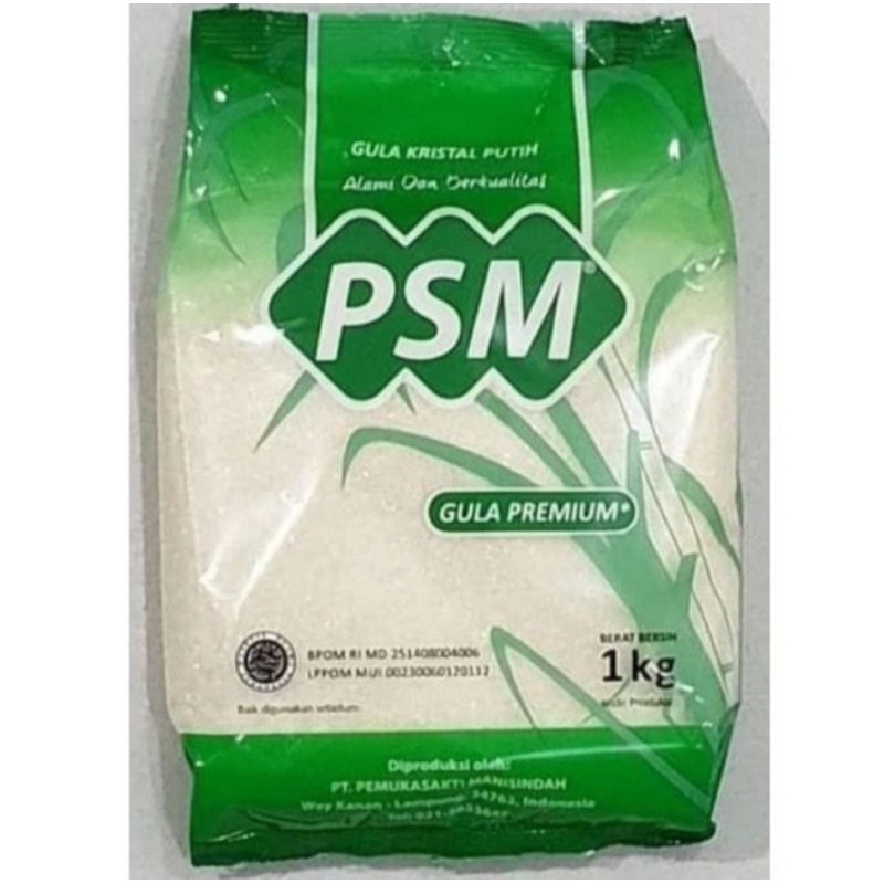 

Gula Pasir Premium Merk PSM 1kg