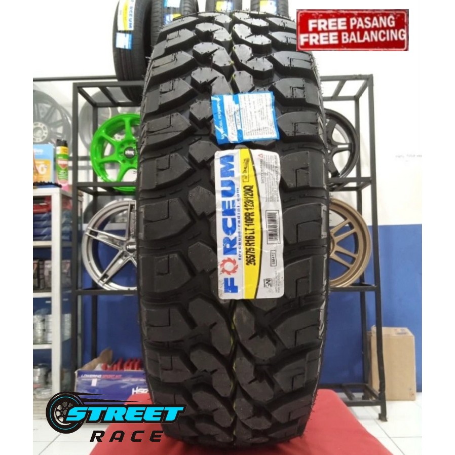 Ban Mobil Tubles Ring 16 Forceum M/T 08 Ukuran 265/75 Ring 16 Ban Mobil Pacul