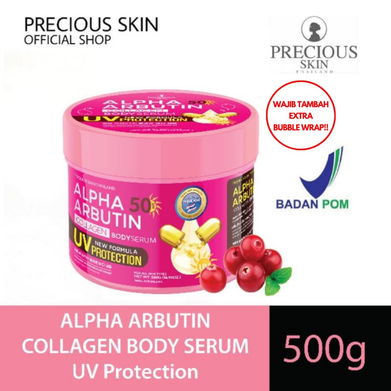 Alpha Arbutin Spf 50++ UV Protection Collagen Body Serum/Body Whitening/Body Lotion/Whitening