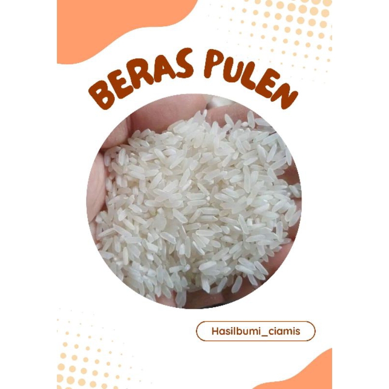 

Beras pulen / beras termurah / pulen /hasil pertanian ciamis /beras murni 1 kg