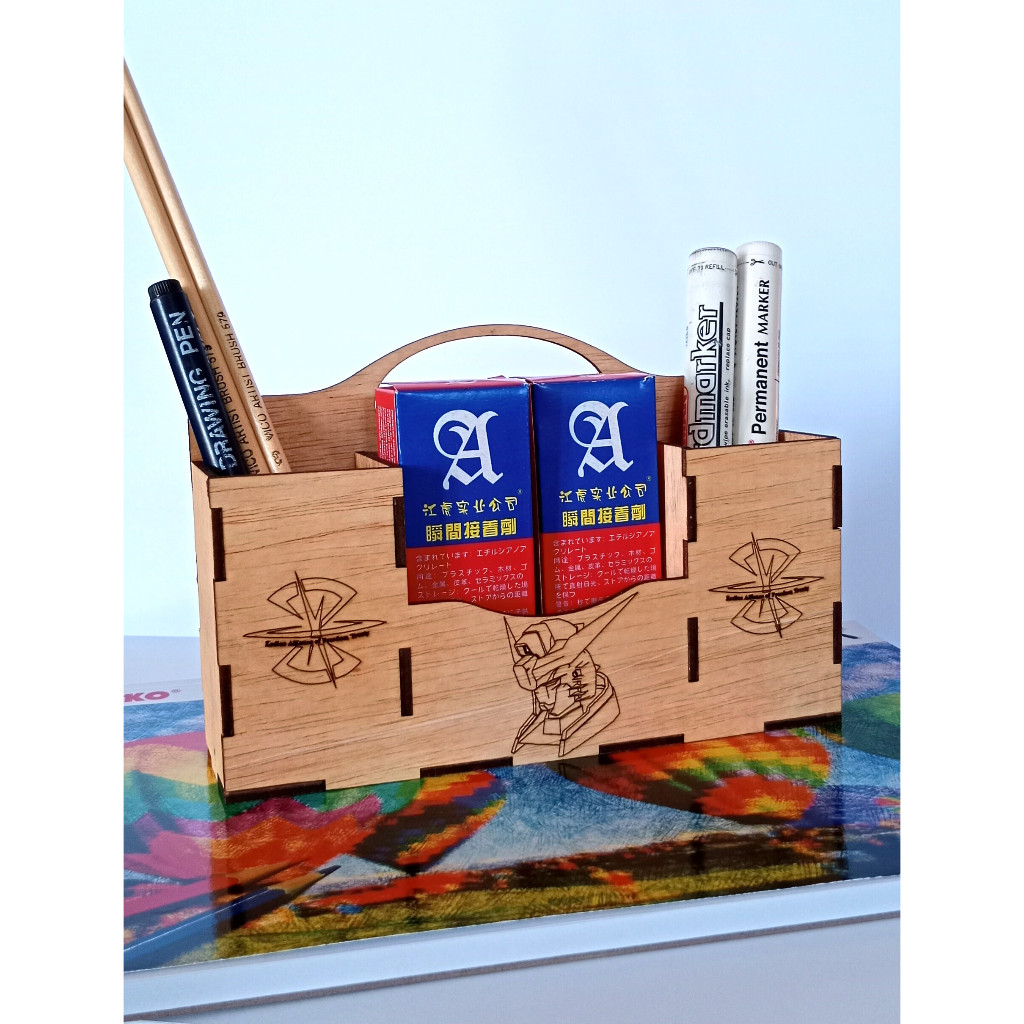 

Puzzle 3D DIY Tempat Kotak Pensil