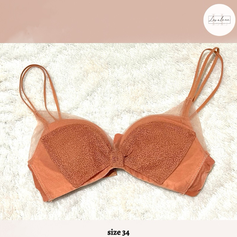 ANGELA JAPAN Hana Bra BH Push Up Set Tanpa Kawat Celana Dalam Wanita Cewe Import COD Sexy Lingerie B