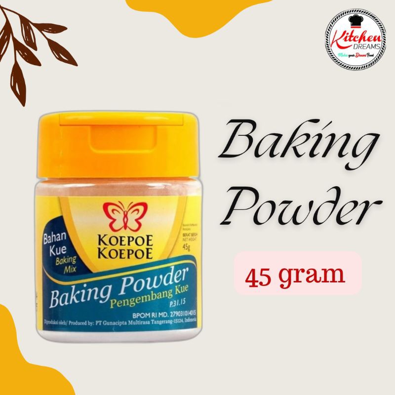 

Baking Powder / Pengembang Kue Koepoe Koepoe - 45 gram