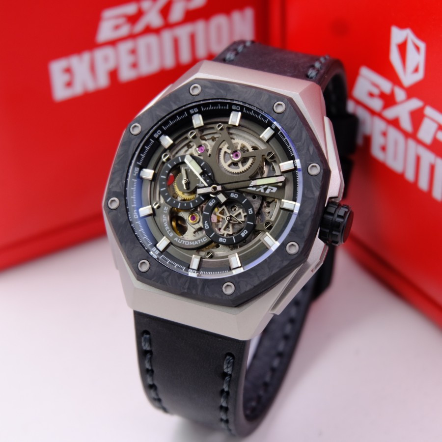 Jam tangan pria expedition 6818 titanium automatic original
