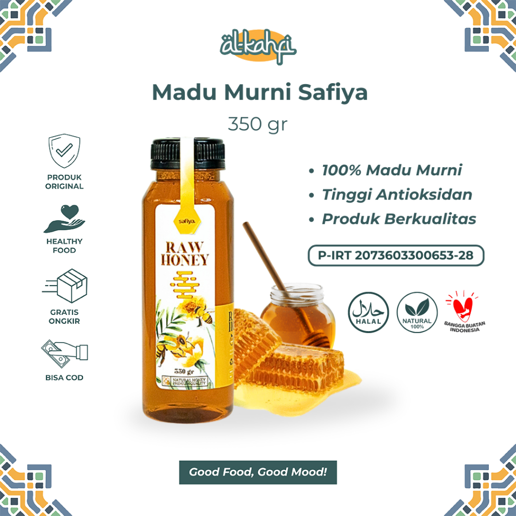 

Madu Murni Asli 350 Gram | Safiya Raw Honey Premium Original