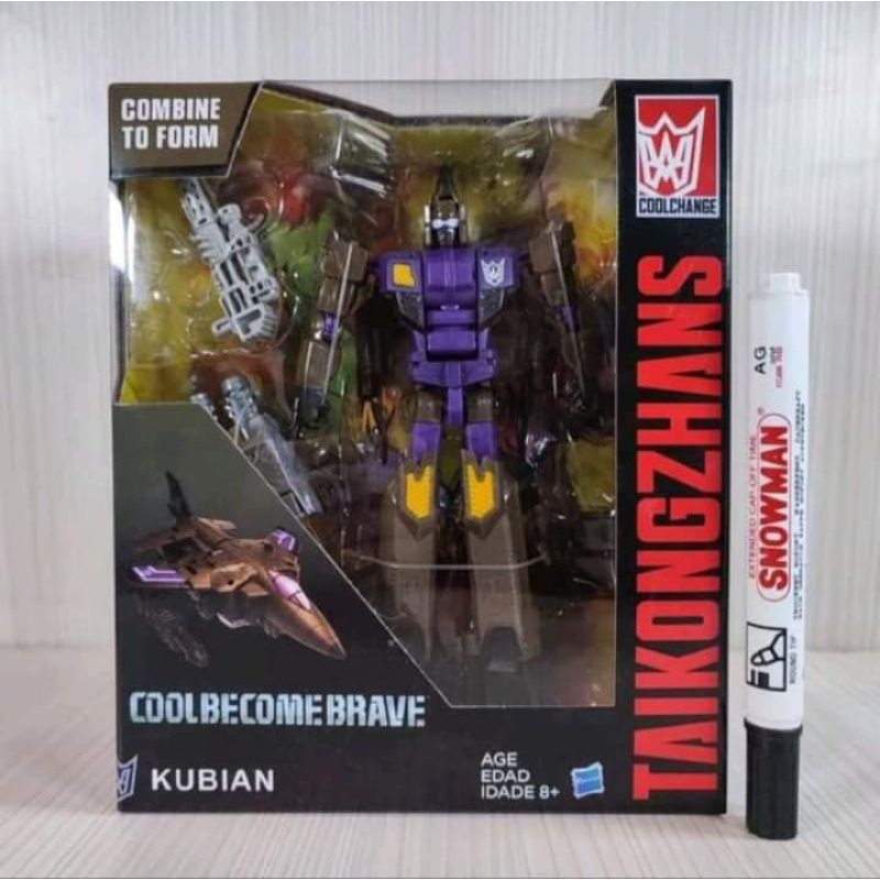 Mainan figure Transformer vortex combiners wars Coolbecomebrave boxTaikongzhan kubiancool changestin