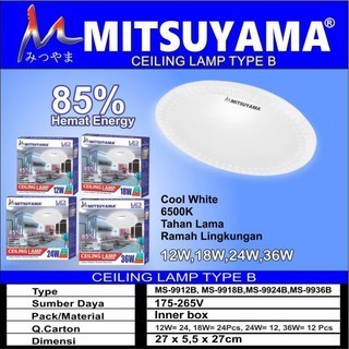 LampuLED Plafon Ceiling 24/36 Watt Tipe B - 24watt