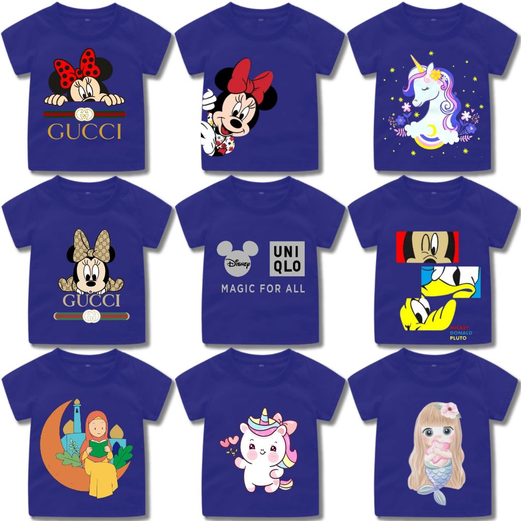 BAJU / KAOS DISTRO ANAK PEREMPUAN / KARAKTER / KAOS OBLONG ANAK