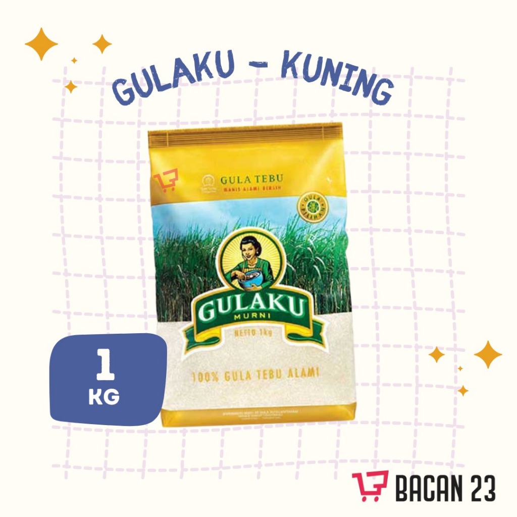 

Gulaku Murni Kuning (1 Kg) Gula Pasir Tebu Alami Putih Kiloan Premium