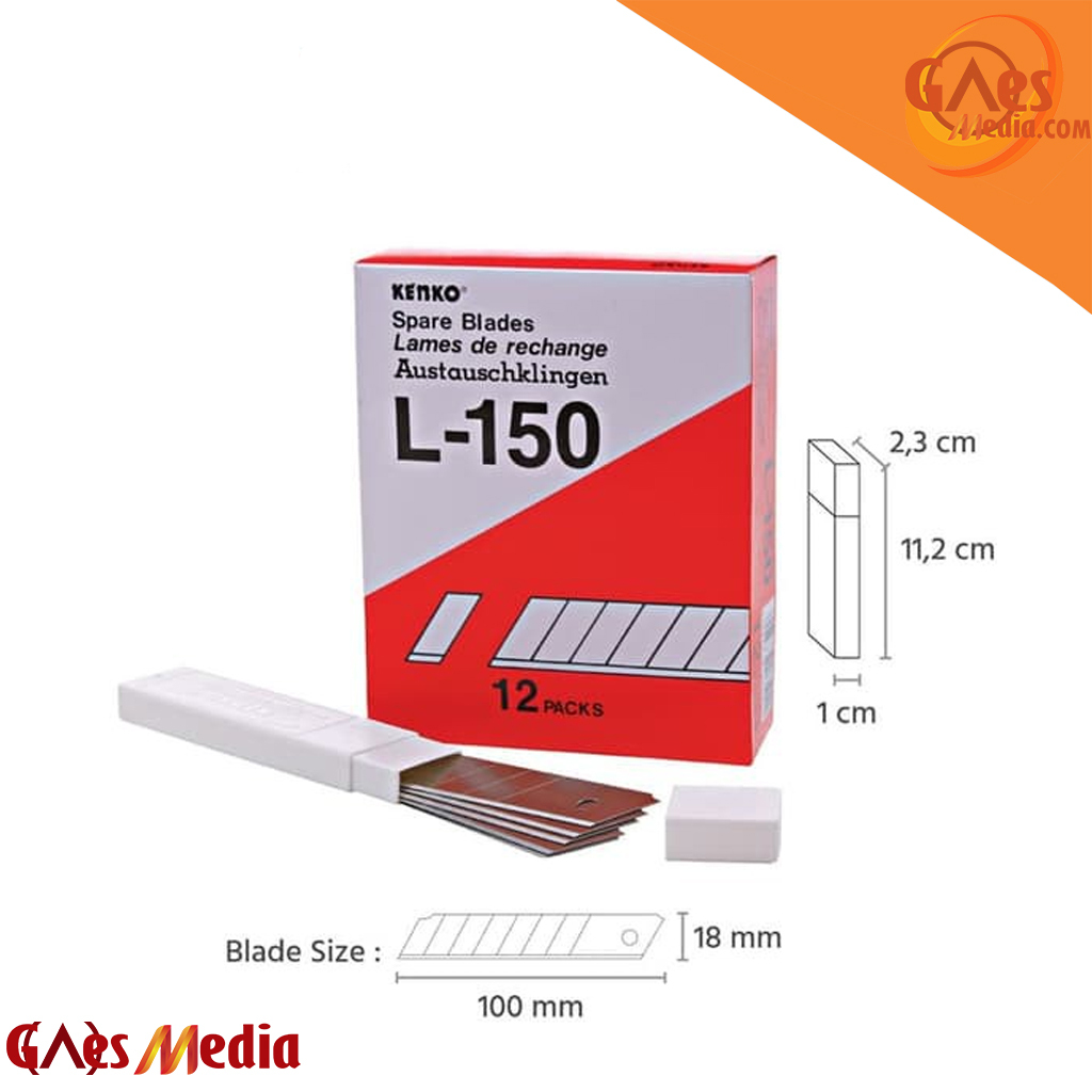 

Isi Pisau cutter Kenko L150 besar (1pack isi 5pcs)