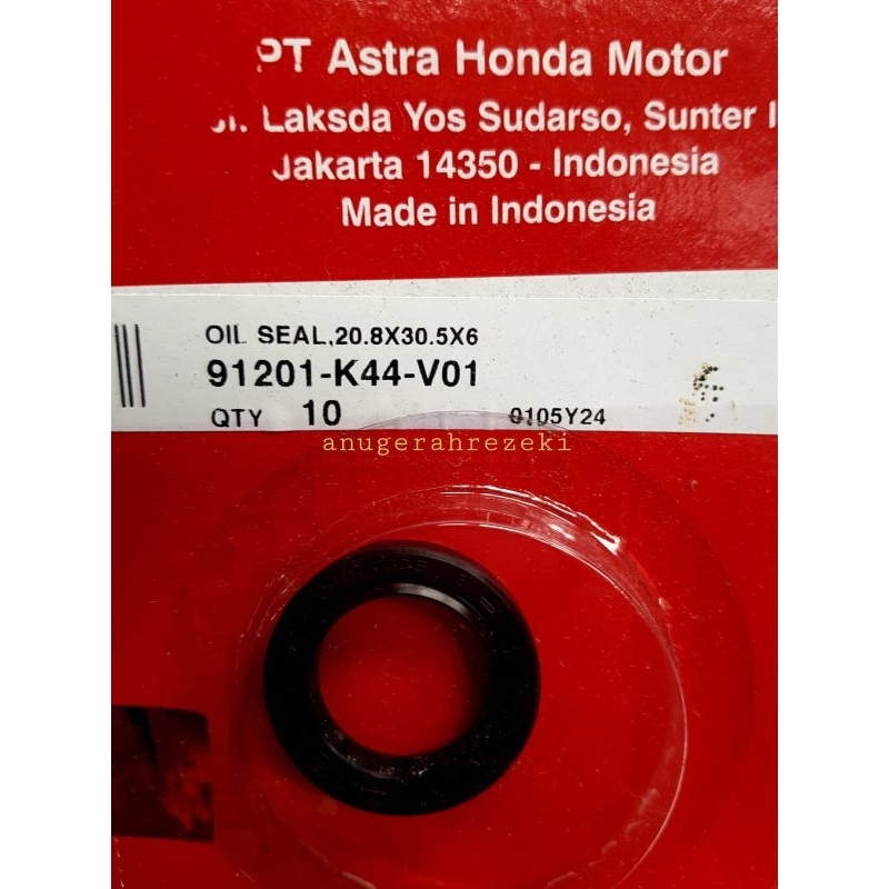 SEAL AS KRUG KANAN MAGNET MOTOR HONDA BEAT FI/BEATPOP/SPORTY/VARIO 110 (K93) ASLI