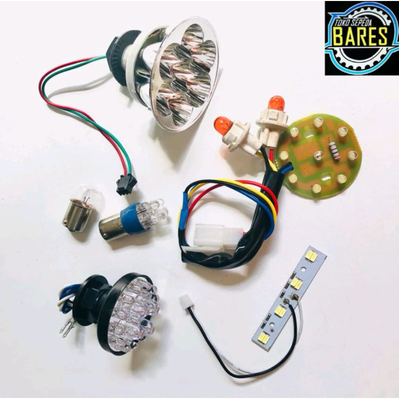 Dop Bohlam Lampu / Depan / Belakang Sepeda Listrik SunRace Richey / Front / Rear Light Bulb