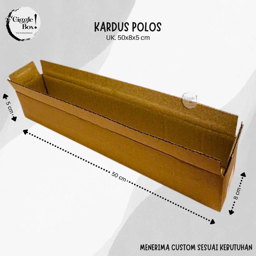 

Kardus Box Polos baru uk. 50x8x5 cm