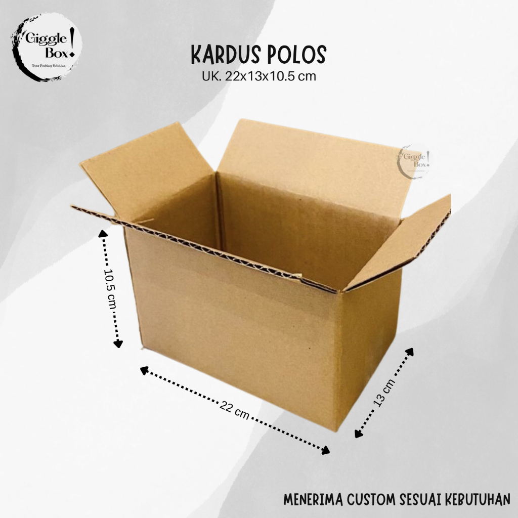 

Kardus Box Polos baru uk. 22x13x10.5 cm