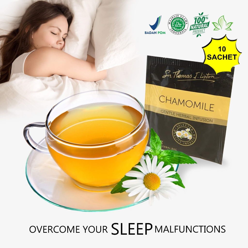

AMPUH teh insomnia tea obat anti gelisah BPOM teh herbal Susah Tidur teh chamomile