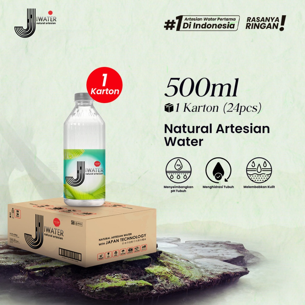 JiWater Artesian Water 500ml - 1 Karton (24Pcs)