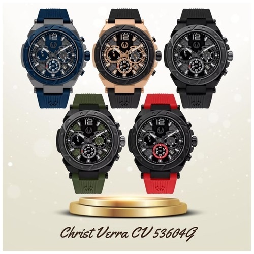 Jam Tangan Original Pria Christ Verra CV-53604G