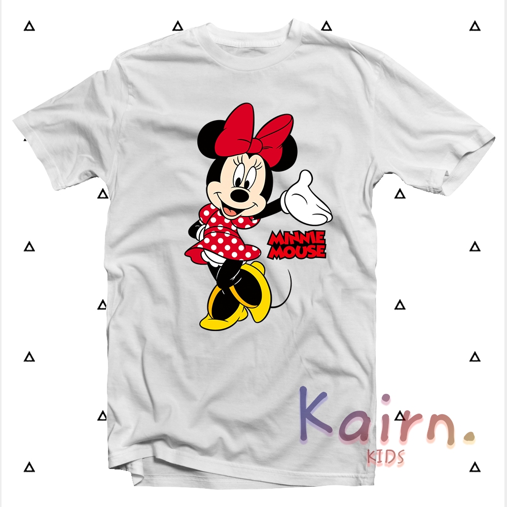 KAOS ANAK MINNIE / KAOS ANAK PEREMPUAN / T-SHIRT MINNIE MOUSE