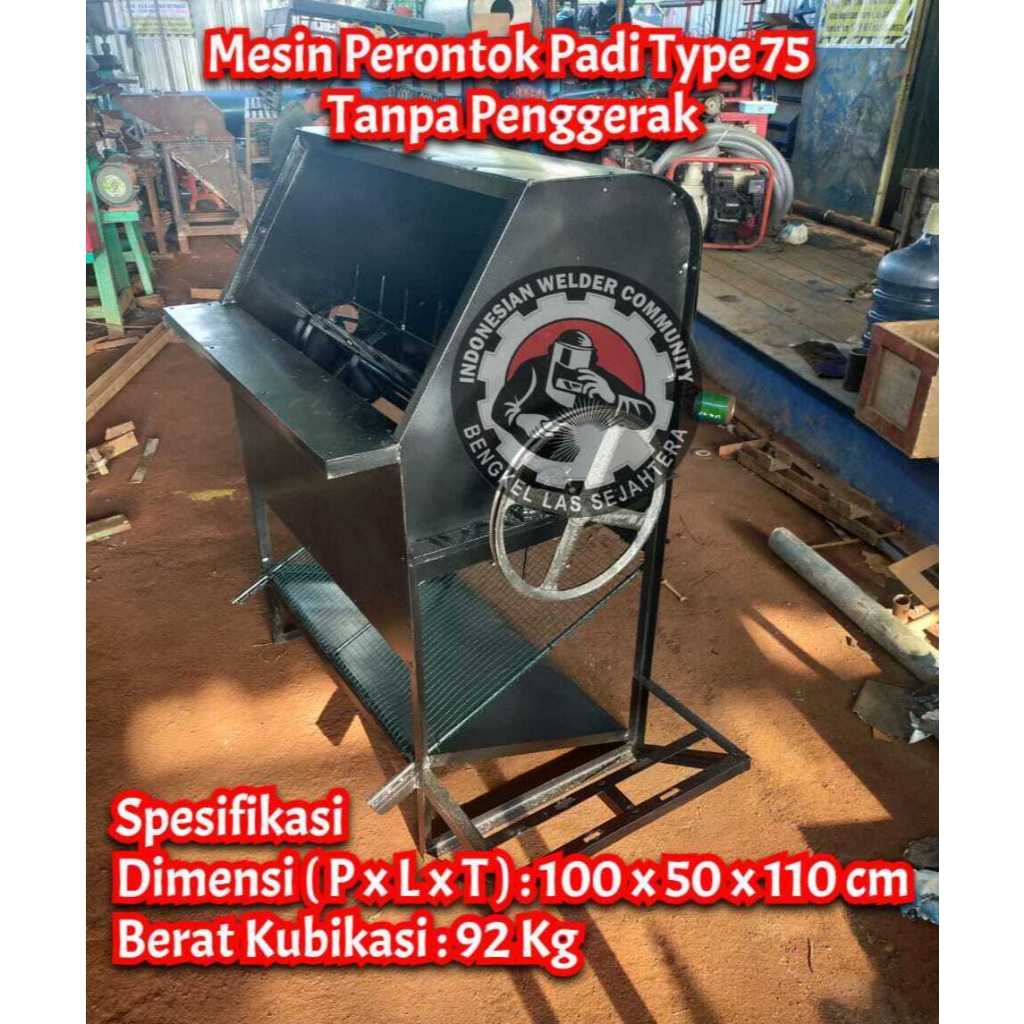 Mesin Perontok Padi Type 75 Tanpa Penggerak
