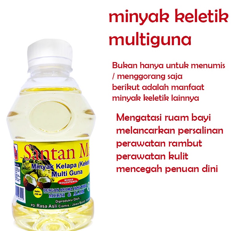 

Minyak Klentik santan mas 25 ml Kelapa Murni Asli minyak keletik multiguna 25 ml premium